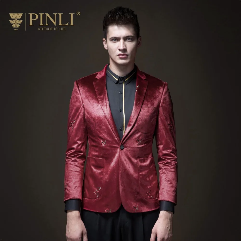 Блейзер Masculino Мужские Сценические костюмы для певцов Pinli Pin Li новый осенний