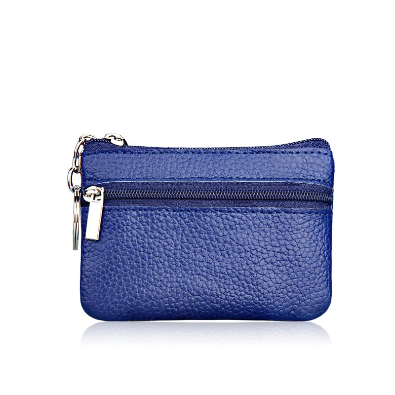 Genuine Leather Coin Purses Slim Credit Card Holder Fashion Front Pocket Small Cards Wallets Women's Daily Key Pouch | Багаж и сумки
