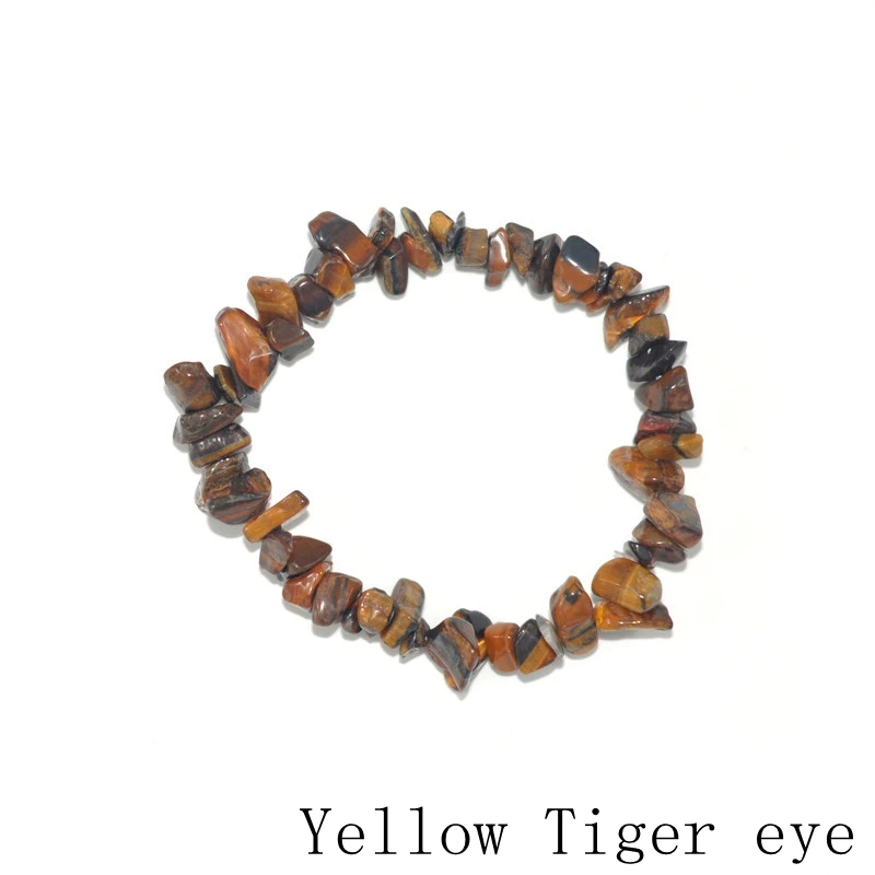 Tiger eye SEVENSTONE 7 Чакра очаровательный натуральный камень браслет с камнями камень браслет для женщины мужчины пара браслет - Окраска металла: Tiger eye