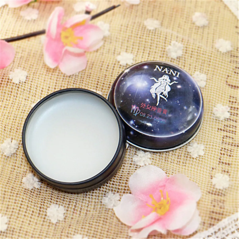 High Quality 12 Signs Constellation Zodiac Magic Solid Deodorant Solid Fragrance Magic Balm For Women Men