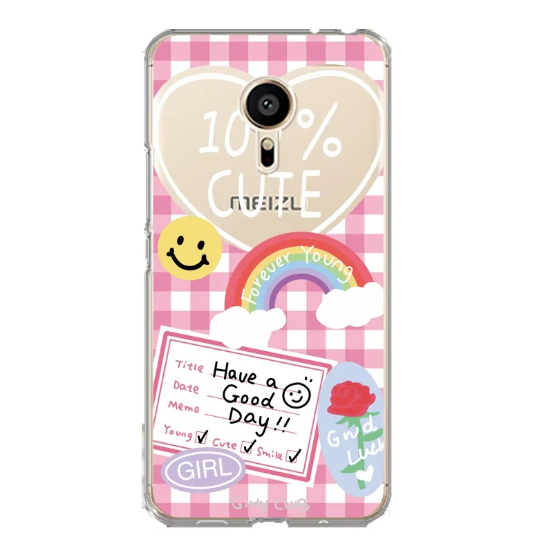 Rainbow Soft Clear TPU Phone Case For meilan MX6 pro6 U20 U10 A5 M5 M5S E E2 Duck Printed Snack Bags Cover Free Shipping | Мобильные