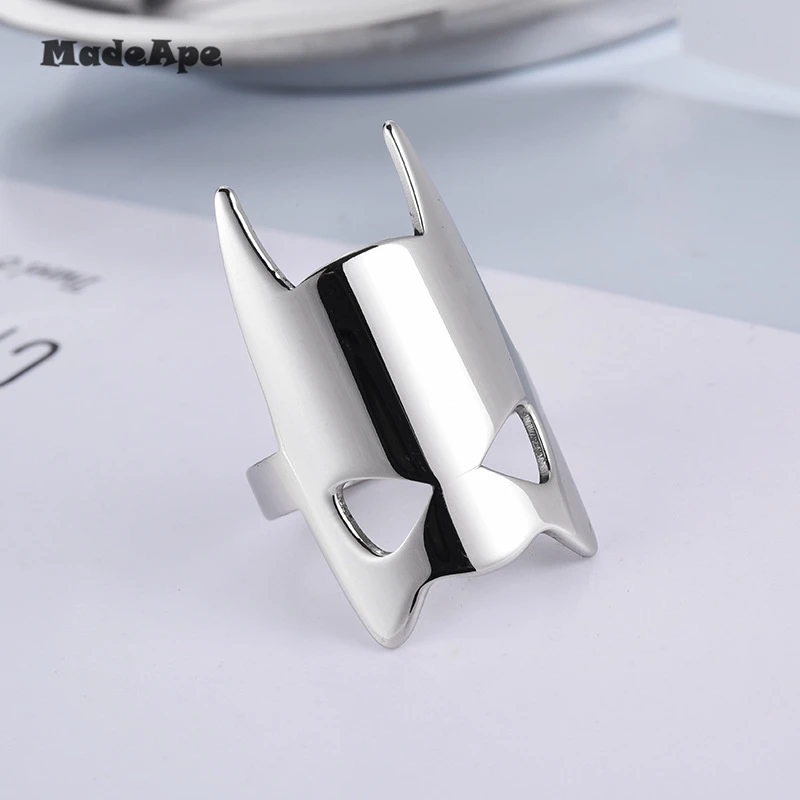MadApe Tribe Mask Rings For Women Vintage Punk Biker Jewelry Male Cool Antique Silver Color Gold Finger | Украшения и аксессуары