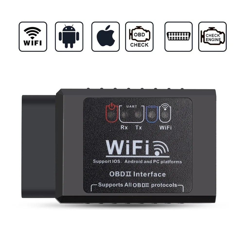 Автомобильный сканер ELM327 V1.5 диагностический прибор OBD2 Bluetooth Wi Fi считыватель кода