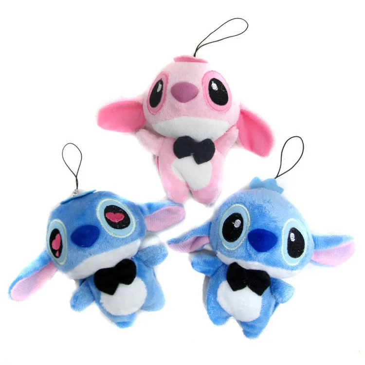Kawaii Stitch плюшевые игрушки аниме Лило и Стич мягкая кукла милый брелок для детей