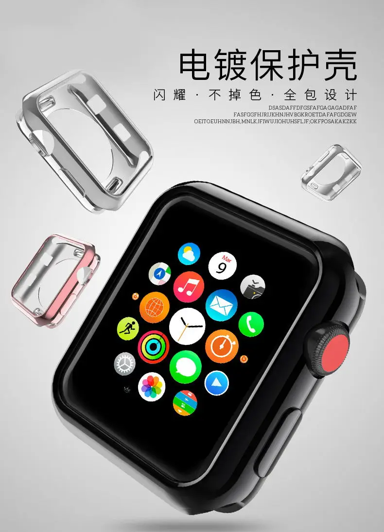 Высококачественный силиконовый защитный чехол для Apple watch 42 мм 38 спортивный