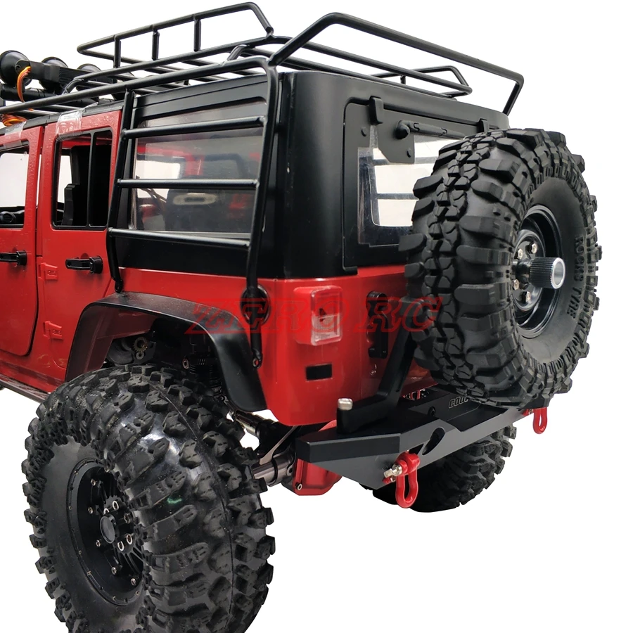 Металлический задний бампер с держателем светильник шин для 1/10 RC Crawler Car Axial SCX10 &amp