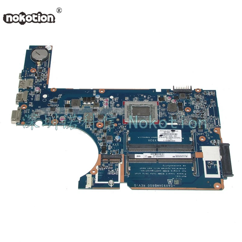 

Материнская плата NOKOTION 911244-601 911244-001 907356-601 для ноутбука HP Probook 455 G4 DAX93AMB6G0, материнская плата с процессором A10-9600P