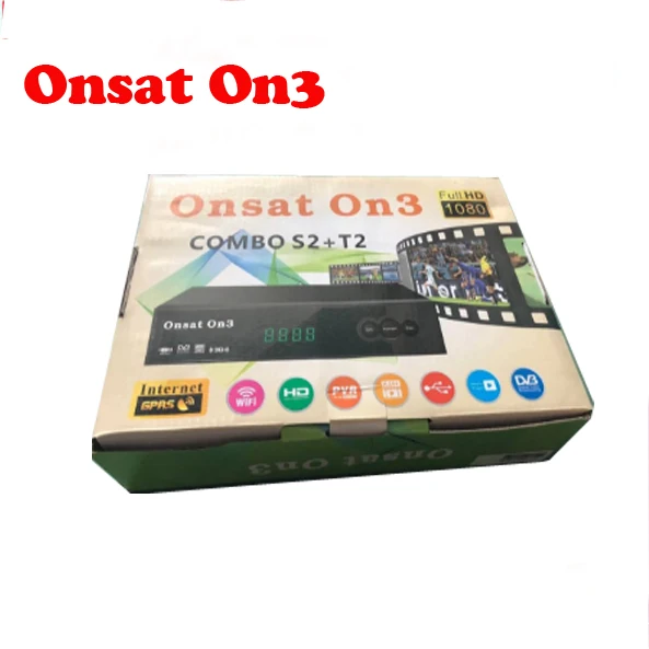 Onsat On3 DVB-S2/T2 комбо mepg4 gprs powervu autoroll декодер с Tcam кода открыть 16E MYTV& 22 W каналы Onsat3 с поддержкой Wi-Fi