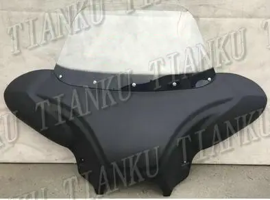 Мотоциклетный обтекатель ветрового стекла для Honda Shadow Spirit Sabre Aero ACE Steed VLX 400 600 DLX VTX1300 1800 Magna VF - Цвет: Matt black