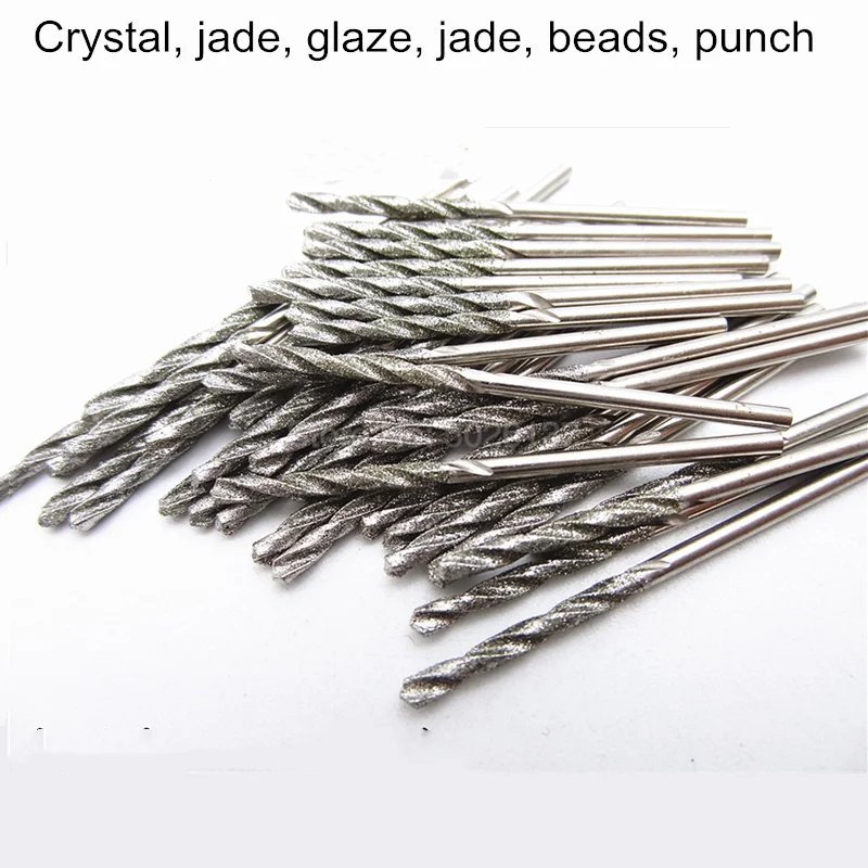 1 шт. Алмазная насадка спиральная Шлифовальная головка сверло для стекла мягкой