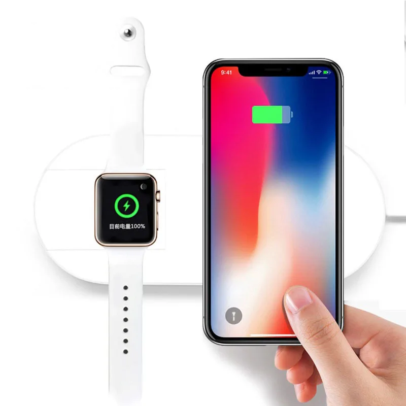 10 вт универсальное беспроводное зарядное устройство QI для iPhone X 8 Plus XR XS MAX Быстрое