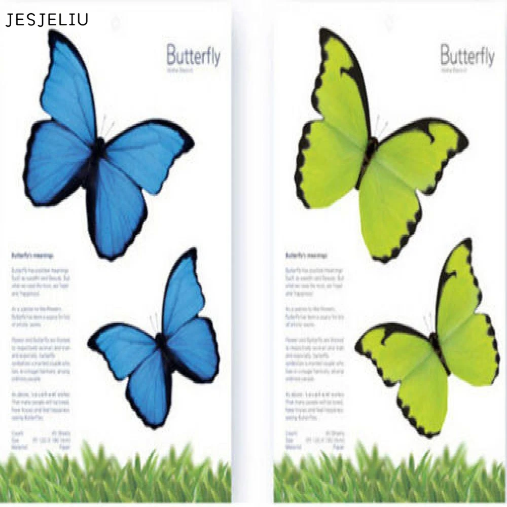

JESJELIU 1 PC 2018 Stationery Planner Butterfly Sticker Bookmark Marker Memo Index Tab Flags Sticky Notes