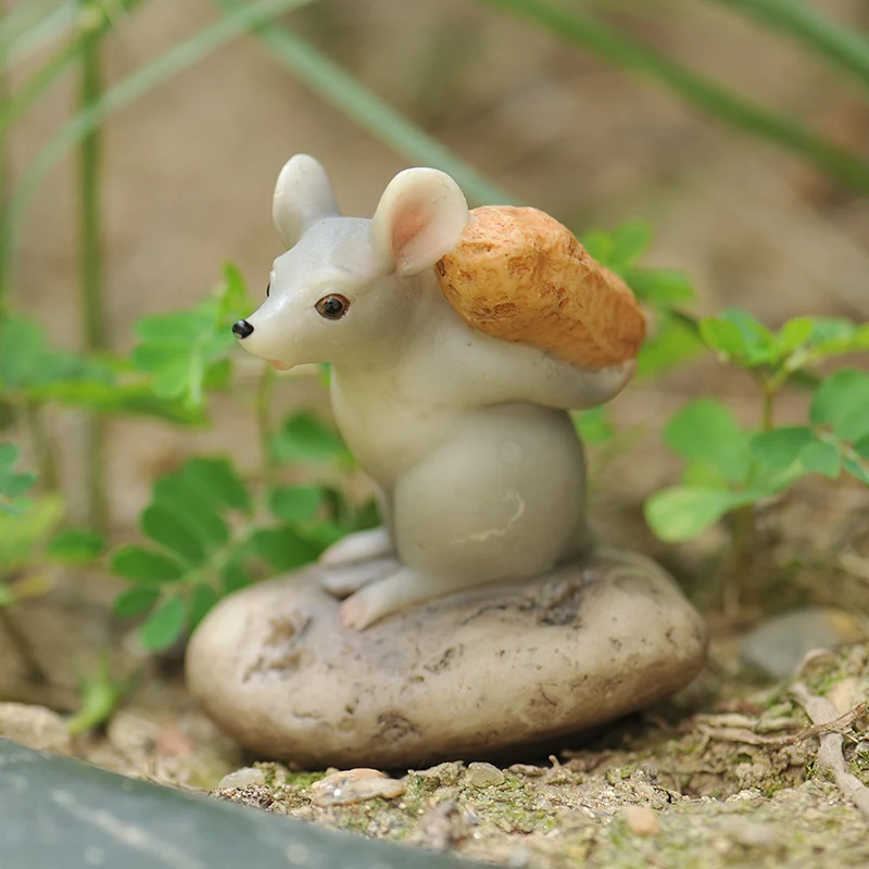 

Уличное Садоводство моделирование животных украшения Смола милые Ldyllic Mouse украшение двор сад вилла фигурки ремесла Декор