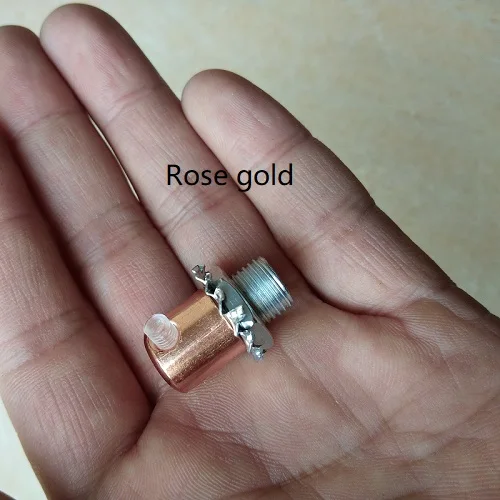 Rose gold 10 шт./лот D12* H13mm M10 резьбовой проволочный замок Металлические Кабельные Захваты Кабельные сальники разъемы с M4 прозрачный винтовой кабель натяжения - Цвет: Rose gold