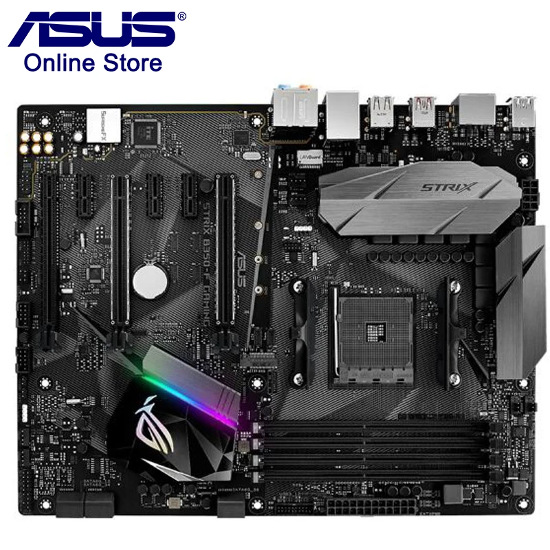 100% Новый оригинальный ASUS ROG strix B350-F игровая настольная материнская плата SupremeFX S1220