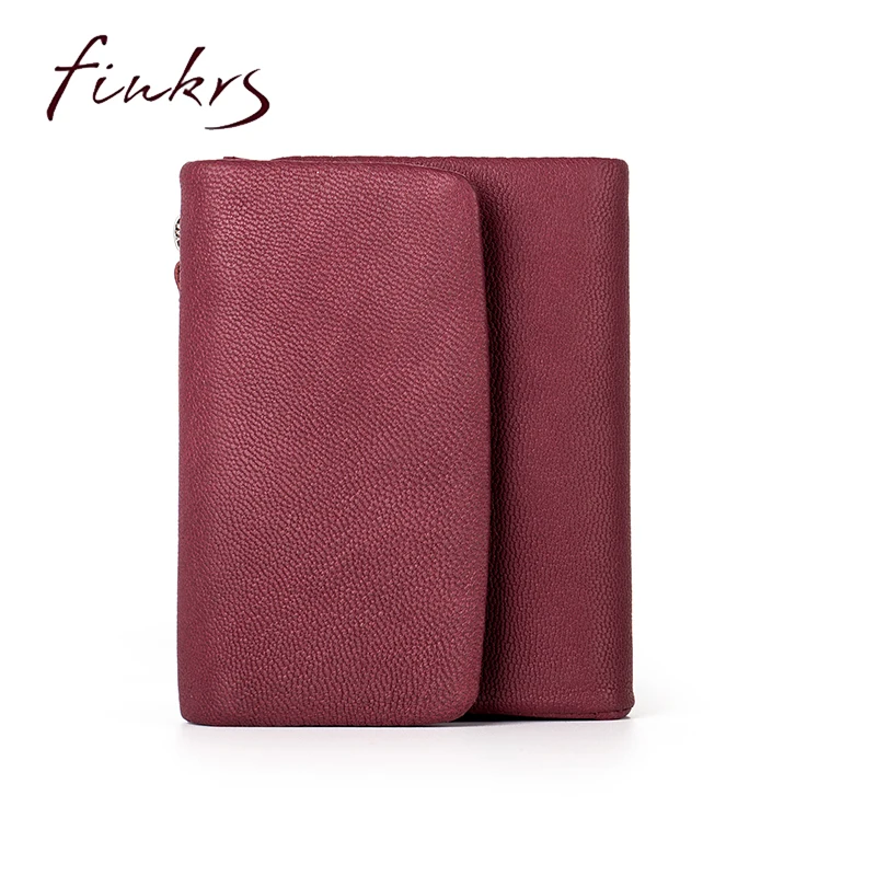 Новинка 2017 года - женский кошелек из натуральной кожи овечьей кожи с короткой сумкой для кредитных карт и держателями. Бесплатная доставка.