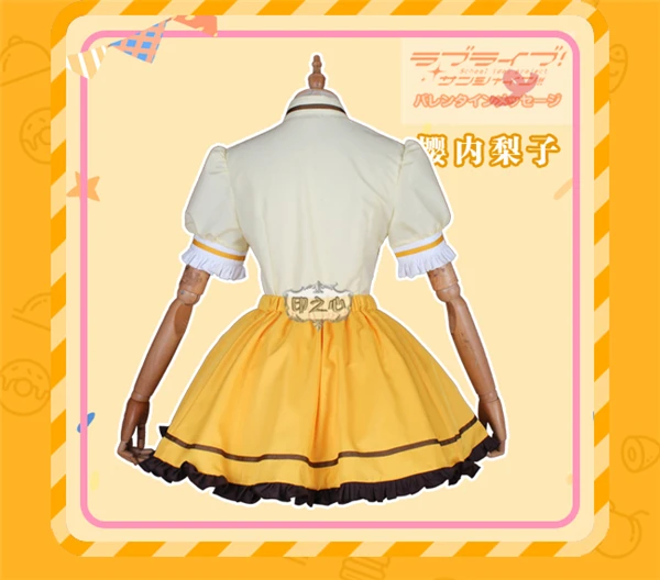 Новинка! Lovelive Sunshine Aqours Sakurauchi Riko косплей костюм кофейный ресторан горничная