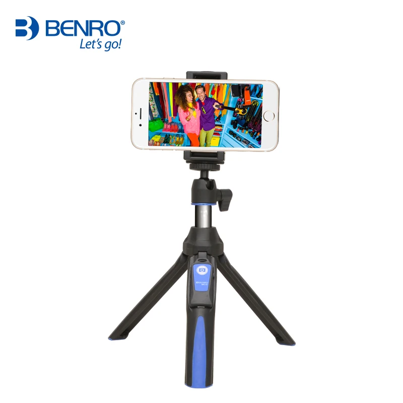 Blue MK10 Benro MK10 настольная 4 в 1 Выдвижная селфи палка Live Holder Bluetooth пульт дистанционного управления для IPhone GoPro Huiwei MI Phone - Цвет: Blue MK10
