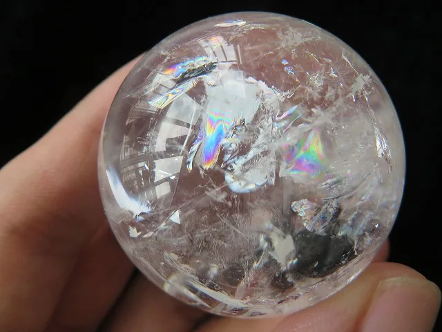 Натуральный прозрачный кварц радуги шар хрустальный Исцеление 99 г | Дом и сад