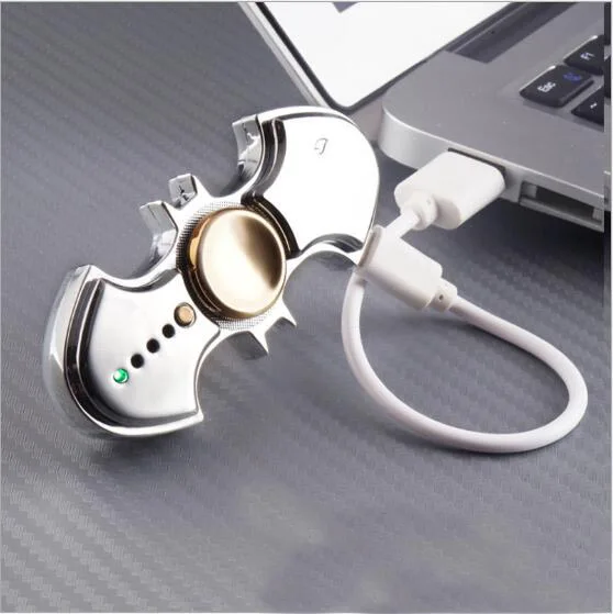 Креативная кольцевая пряжка пальчиковая Гироскопическая зажигалка USB зарядная