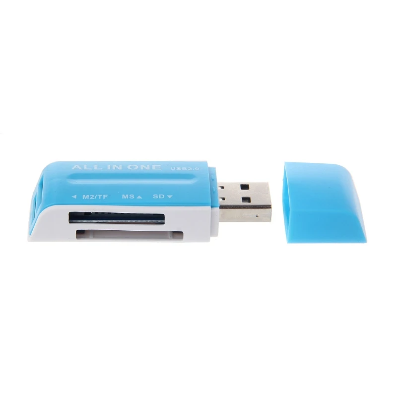 Все-в-одном USB 2,0 мульти карта памяти ридер адаптер для SD/SDHC MMC MS M2 TF