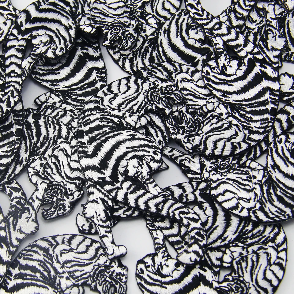 Нашивки Embird вышитая аппликация для платьев светящиеся полосатые белые