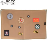 rocotactical military patch holder board army id holder panel pacth badges folding mat for morale patches blackcoyote brown