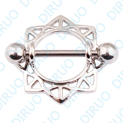 Оптовая продажа 14G Щит соска кольцо для Пирсинг ювелирные изделия|body piercing jewelry|body