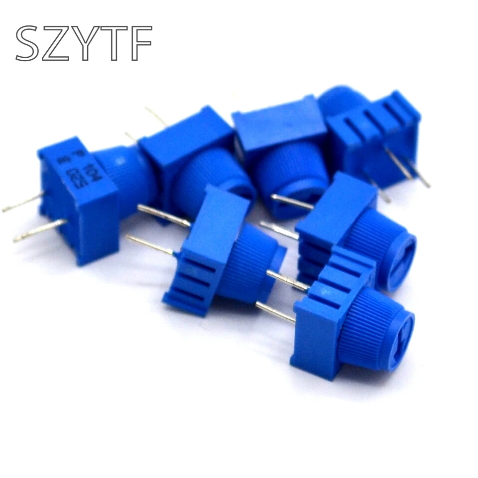 

3386P-1-104 100K 0,5 W, 1/2W ПК шпильки через отверстие для подстроечный потенциометр металлокерамический 1 отложным воротником верхняя регулировка 5 ш...