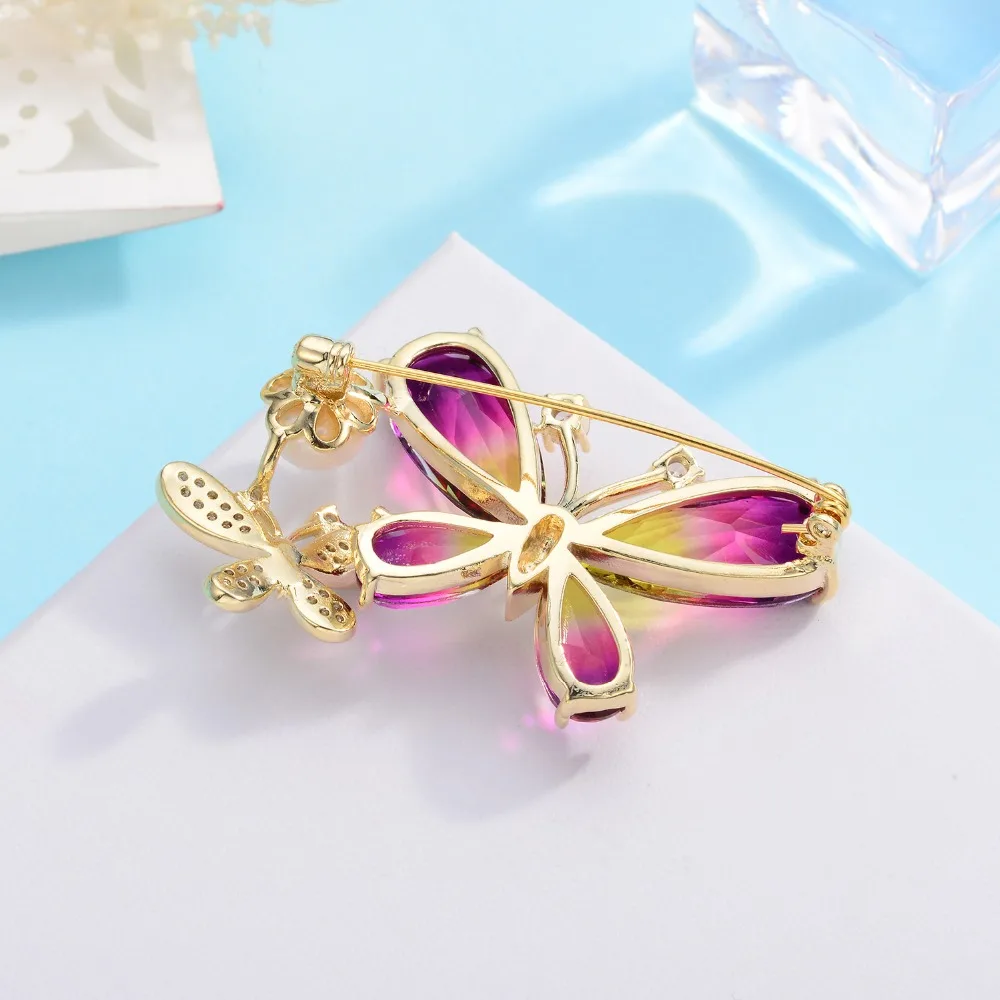 Женская Брошь из серебра 925 пробы с натуральным пресноводным жемчугом|Украшения