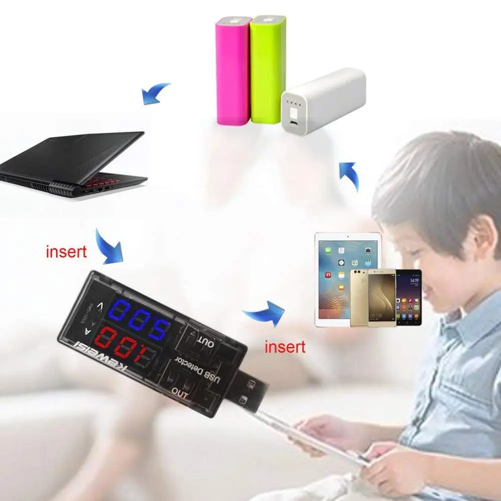 USB тестер для измерения напряжения и силы тока|Измерители напряжения| |