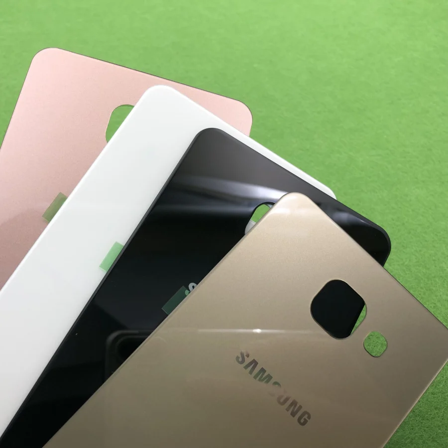 100% Оригинальный чехол для задней батареи Samsung Galaxy A510 A510F 3D стеклянный корпус A5 2016