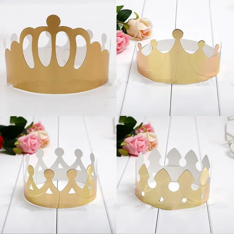 

Creative Birthday Crown Hat Adjustable Paper Caps Adults Head Wear Birthday Party Favors Gift Decorations Birthday Halloween