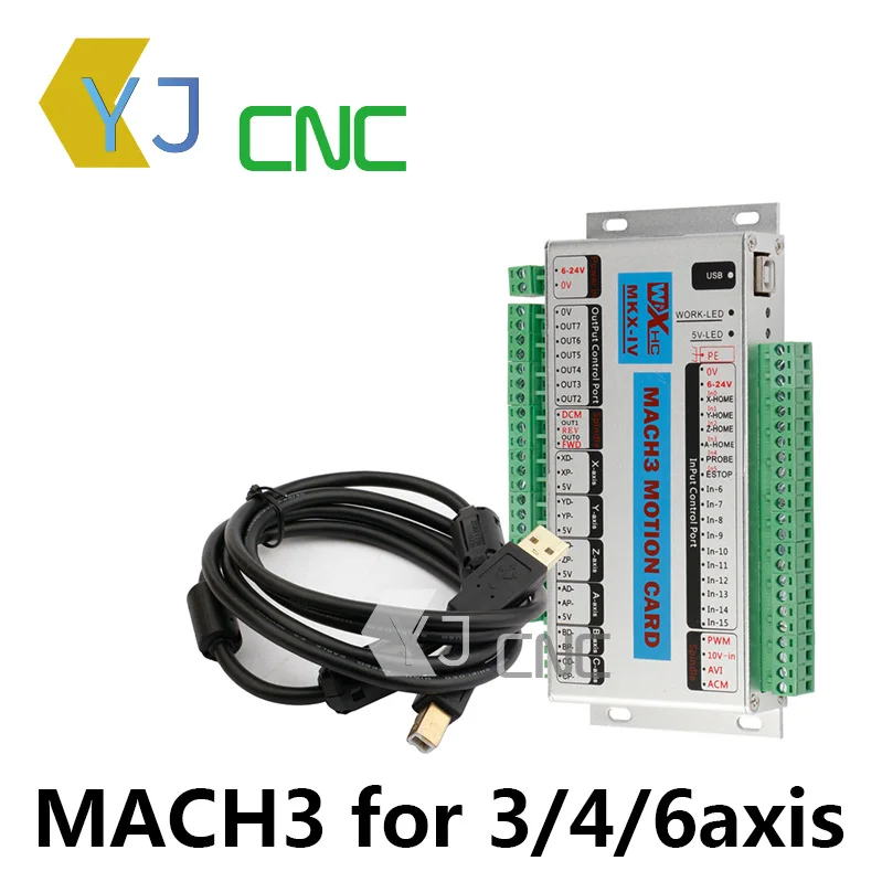 3/4/6 оси MACH3 ЧПУ контроллер станка интерфейсная плата USB гравировка машина