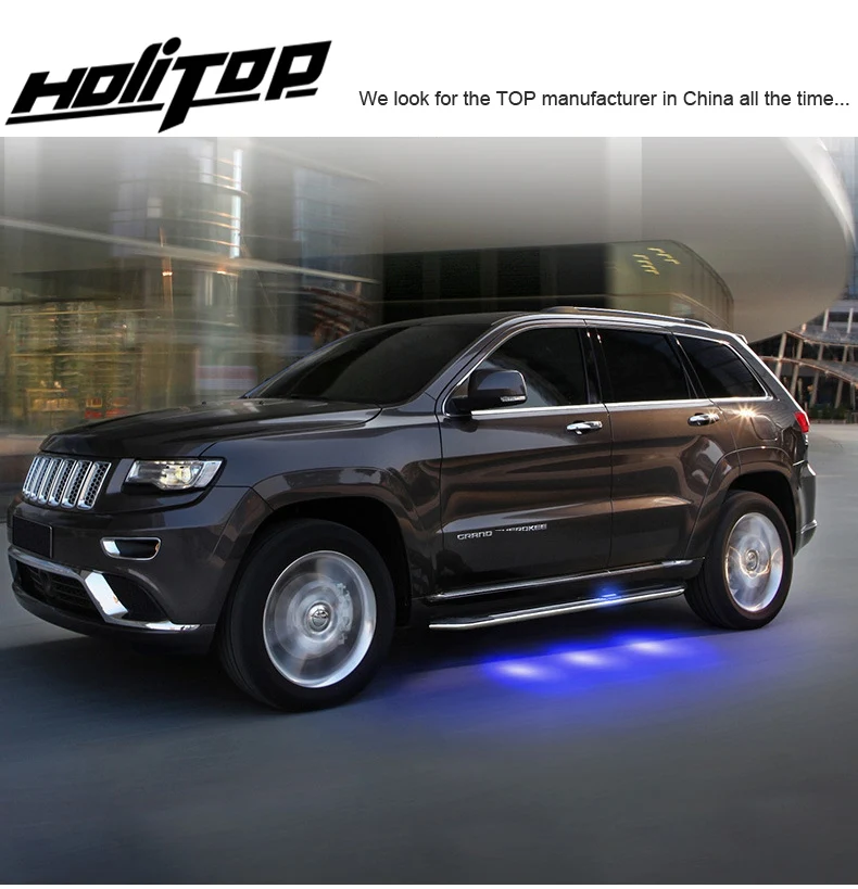 Боковые беговые панели для Jeep Grand Cherokee 2011-, модные и высокотехнологичные, поставляется с светодиодный светильник, Продаем Высокое качество здесь