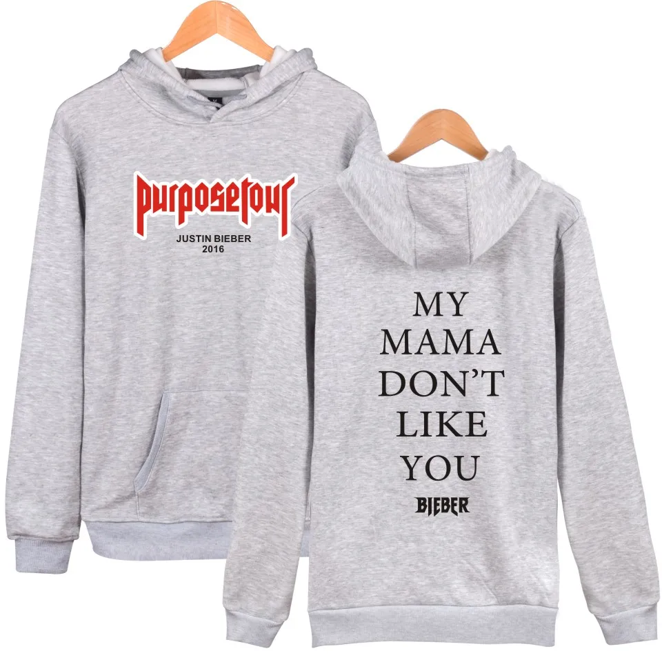 Джастин Бибер Purpose Tour 2017 поп новый стиль толстовки для мужчин/женщин хлопок мода