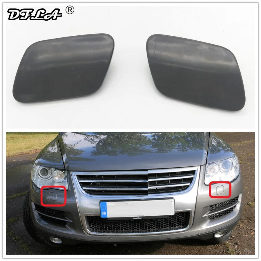 2 шт. крышка омывателя фар для VW Touareg 2002 2003 2004 2005 2006 Стайлинг автомобиля|front bumper