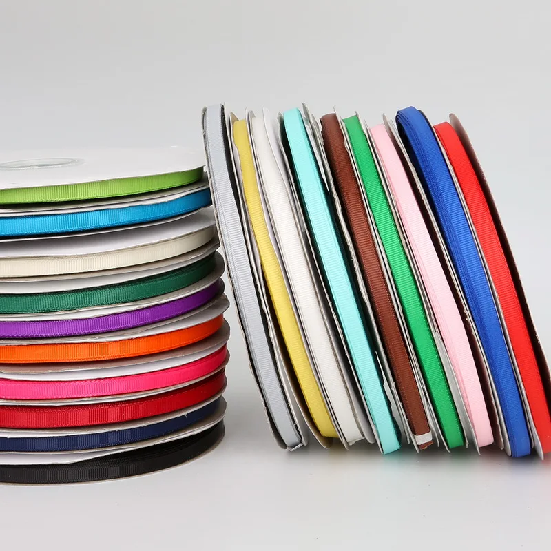 18 видов цветов 7 мм подарочная упаковка Grosgrain лента для украшения свадебной