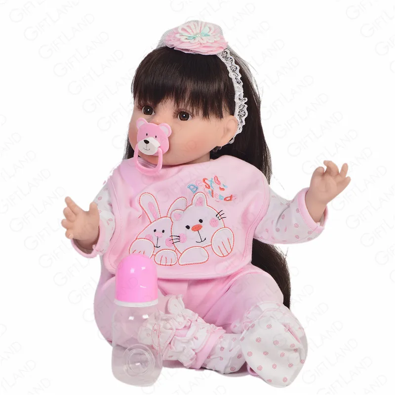 Reborn Baby Doll 22 дюймов детская ткань кукла мягкая хлопковая мини-кукла принцесса с