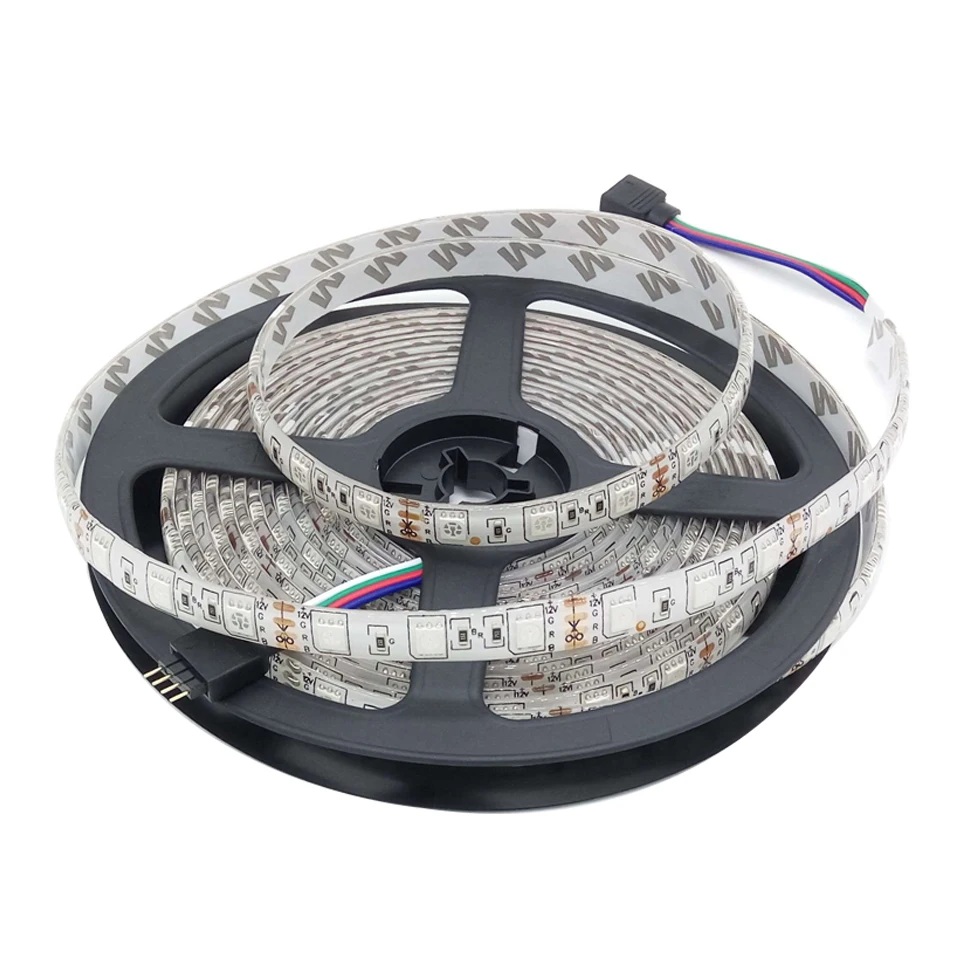 Guxen 5 м/ряд 60 светодио дный s/m Светодиодные ленты DC12V SMD 5050 водонепроницаемый гибкие