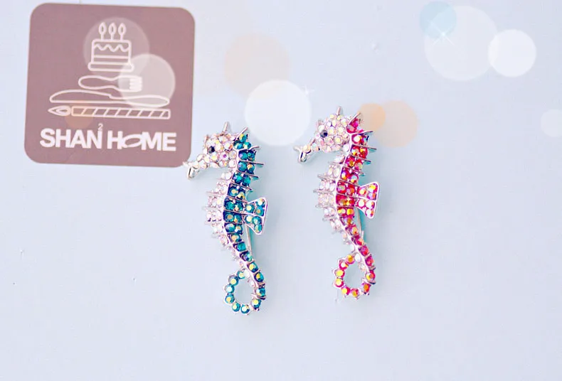 Muylinda Разработанный Seahorse брошь с кристаллами ювелирные изделия модная брошь для женщин булавка со стразами и броши аксессуары