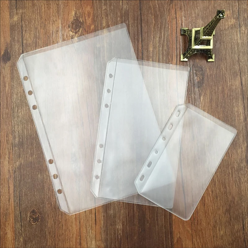 A5/A6/A7/B5 PVC Binder Folder Holder Zipper Low Profile Style Spiral Plan Bag Storage File Card Pack 20 Pcs | Дом и сад