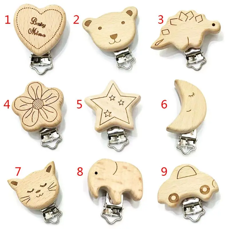 Деревянные зажимы для соски натуральная соска слюна держатель полотенец