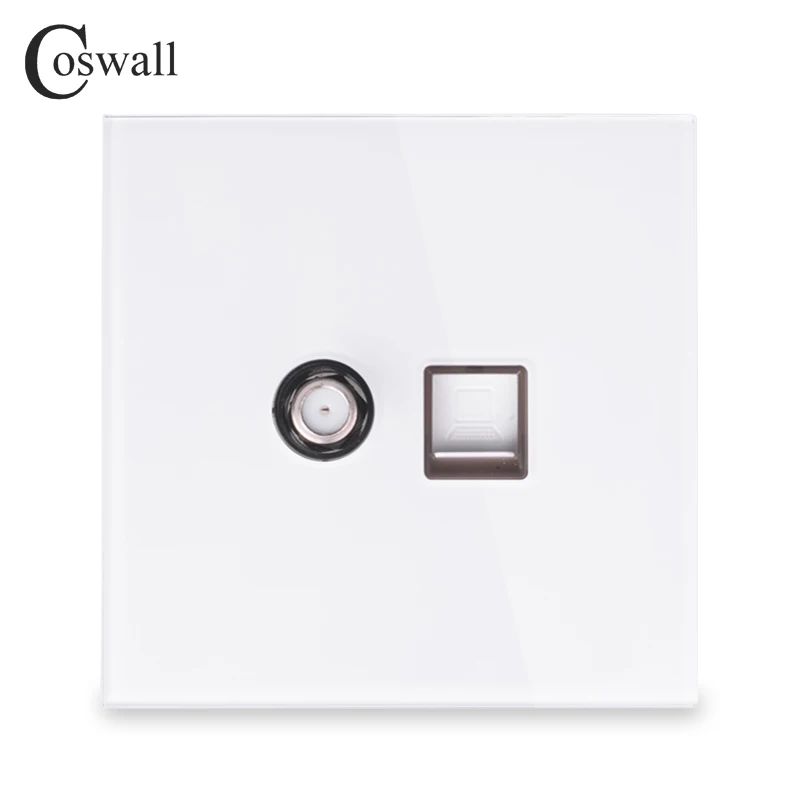 Coswall 2018 Новое Поступление Хрустальная панель из закаленного стекла настенная