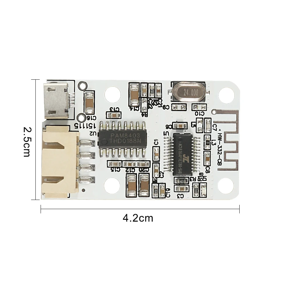 3 Вт * 2 Dc 5 в микро Usb мощность + Bluetooth 4 0 аудио приемник плата беспроводной цифровой