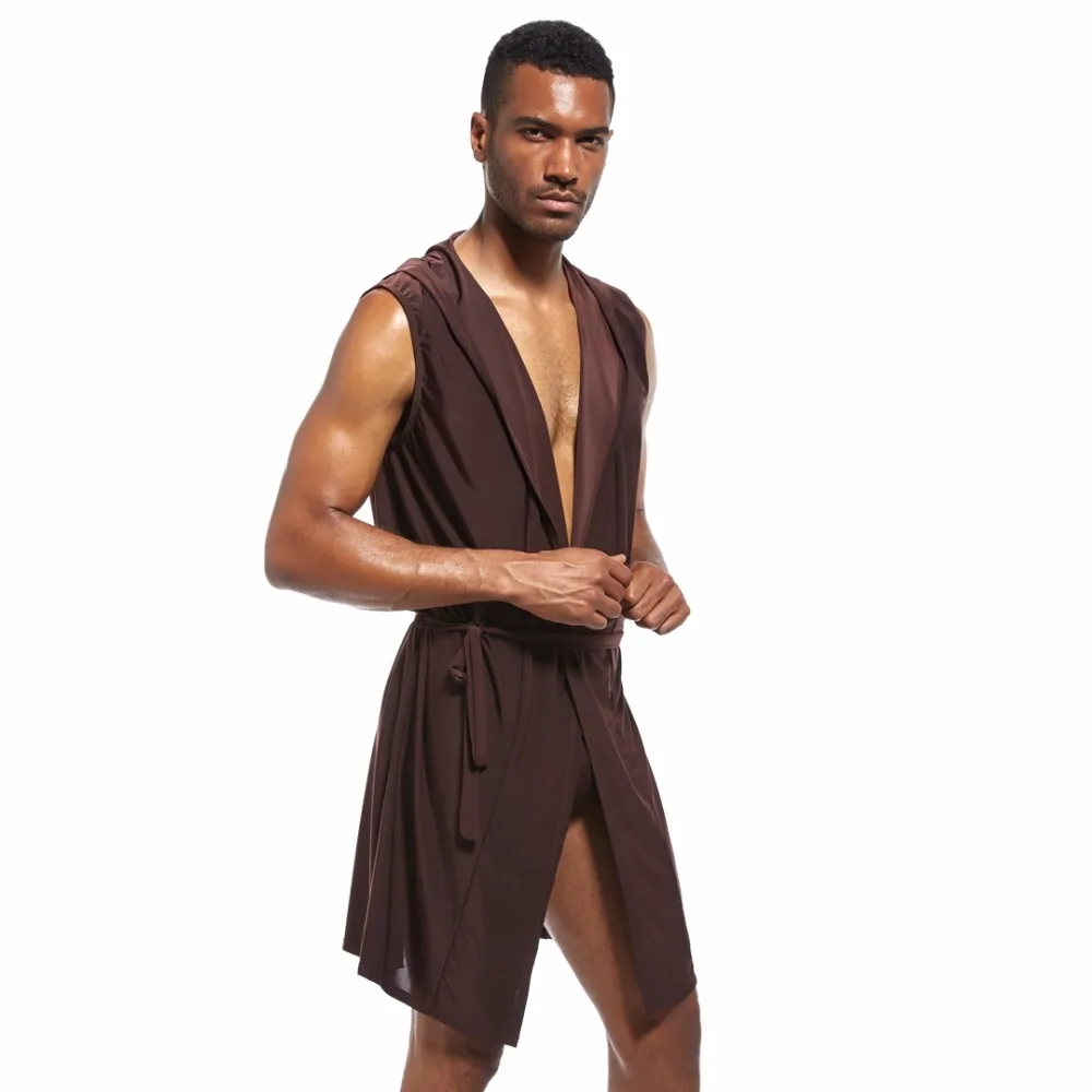 JOCKMAIL нейлон Ice Silk(искусственное волокно банные халаты для мужчин; Домашняя одежда, ночная рубашка, длинное платье, комплекты сексуальное кимоно Банный халат, мужские сексуальные спортивные шорты, пижамы, одежда для сна