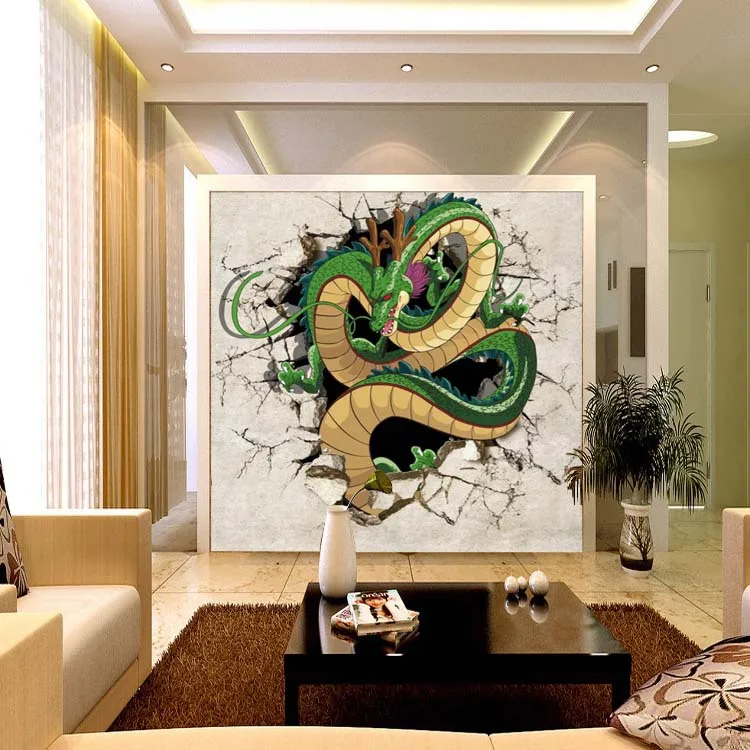 3D дракон фото обои Жемчуг дракона на заказ японского аниме настенная для