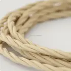 Кабель в винтажной оплетке, 2*0,75 мм, цвета слоновой кости, ретро Текстиль хлопок