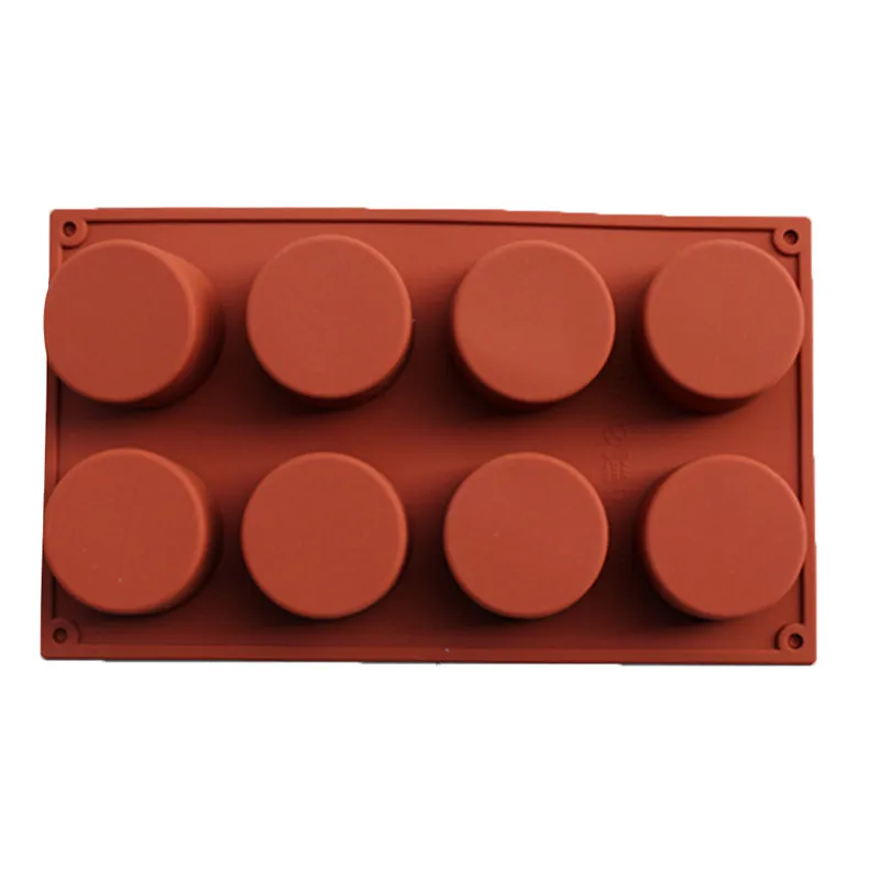 8 отверстий круглая форма силиконовая для шоколада силиконовые формы DIY