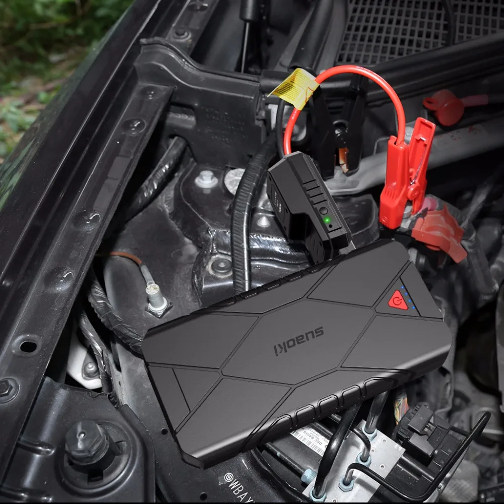 SUAOKI U18 1200A пиковый 16000 мАч портативный стартер до 7.0L газовый 5.0L дизельный двигатель QC3.0 выходной внешний аккумулятор светодиодный фонарик